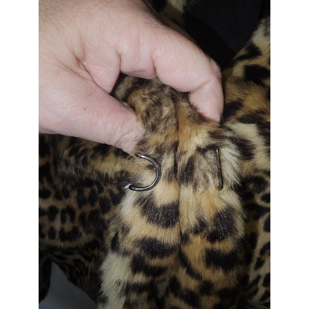 BlankeNYC Women's XS Faux Fur Coat Leopard Print - Picture 6 of 16